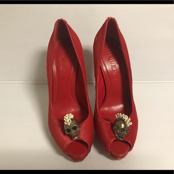 Alexander McQueen pony hair shoes size 38.5 - Picture 6 of 6